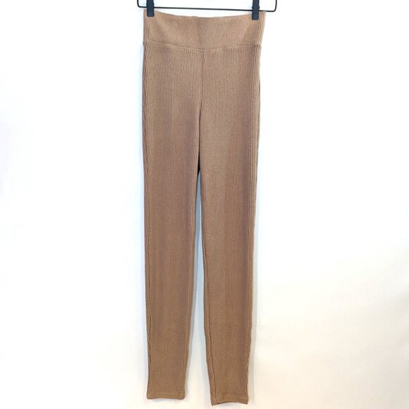 NWT Abercrombie & Fitch | Ribbed Lounge Leggings in Tan | Size Small - Picture 7 of 15